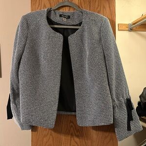 Nine West Textured Blazer with Tie sleeves